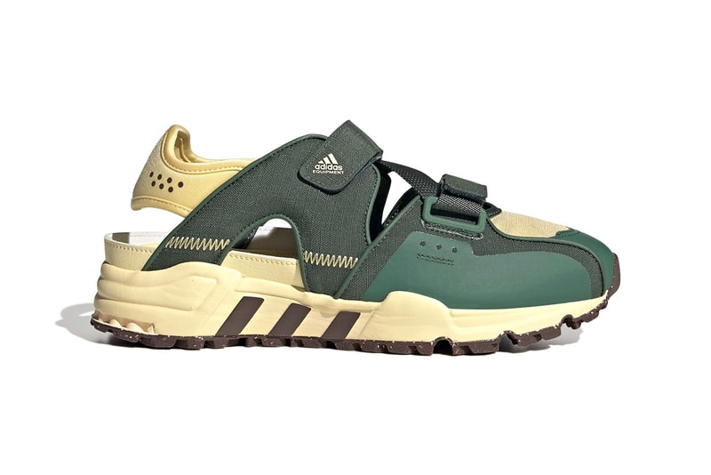 adidas EQT 93 Sandal SNDL "Plant and Grow" Vegan Footwear Shoes Gardening Green Oxide / Brown / Easy Yellow GY9675