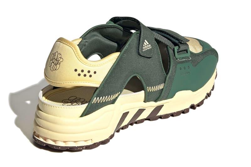 adidas EQT 93 Sandal SNDL "Plant and Grow" Vegan Footwear Shoes Gardening Green Oxide / Brown / Easy Yellow GY9675