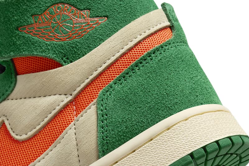 Air Jordan 1 High Zoom CMFT 2 Pine Green Release Info DV1305-308 Date Buy Price Orange Blaze Muslin Black Miami Hurricanes