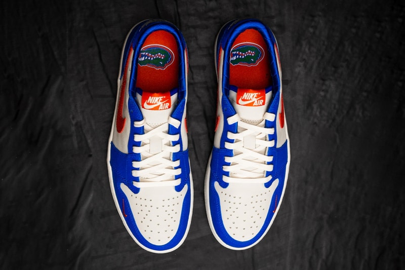 air jordan 1 low og florida gators pe white blue orange photos info university of florida 