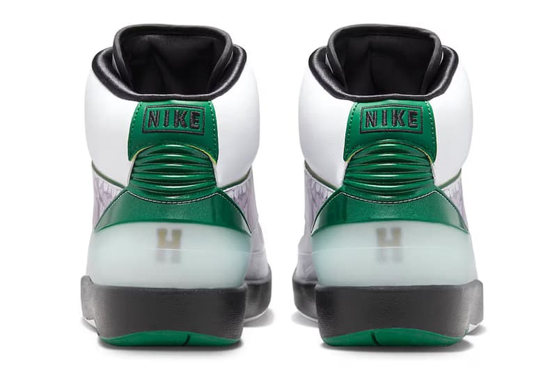 Air Jordan 2 "Wings" Honors Jordan Brand VP Howard "H" White Nike White/Malachite-Black jordan wings program