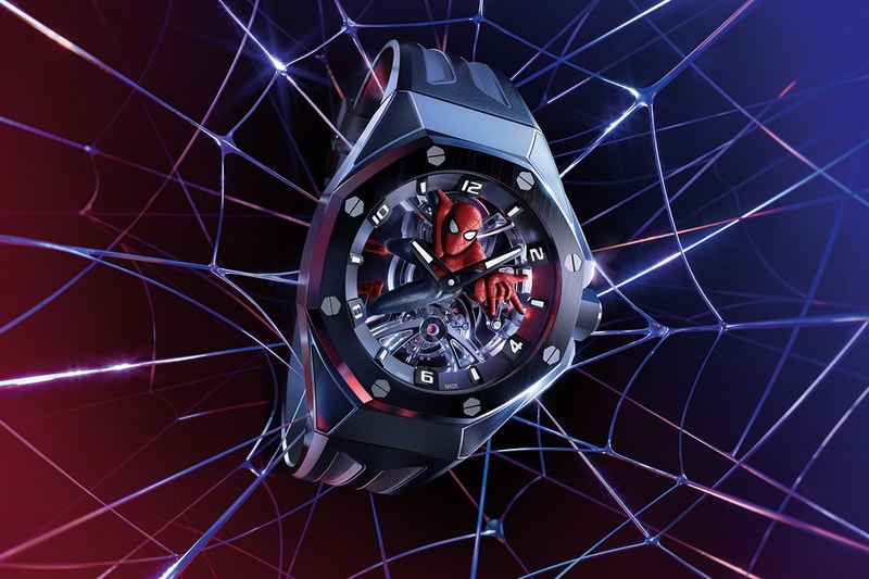 audemars piguet marvel spider-man royal oak concept tourbillon watch luxury craftsmanship hypebeast