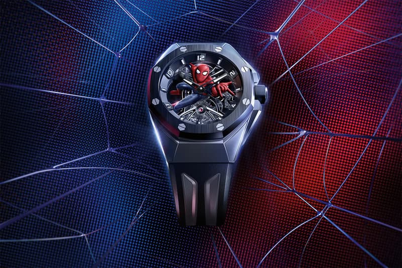 audemars piguet marvel spider-man royal oak concept tourbillon watch luxury craftsmanship hypebeast