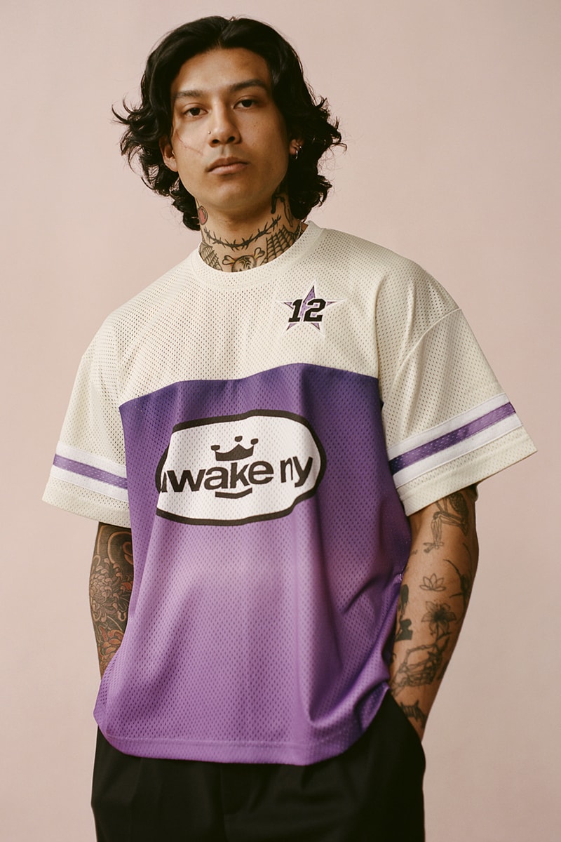 awake ny angelo baque spring 2023 capsule collection alpha industries miles davis t shirt jacket coachs harrington chenille pant track suit official release date info photos price store list buying guide