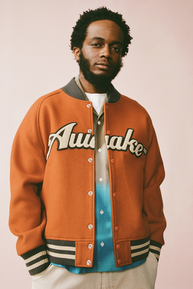 awake ny angelo baque spring 2023 capsule collection alpha industries miles davis t shirt jacket coachs harrington chenille pant track suit official release date info photos price store list buying guide