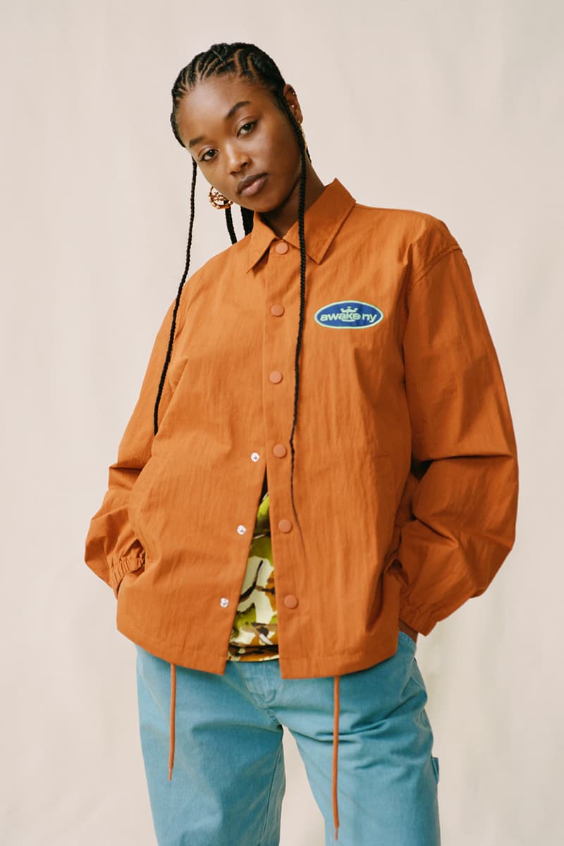 awake ny angelo baque spring 2023 capsule collection alpha industries miles davis t shirt jacket coachs harrington chenille pant track suit official release date info photos price store list buying guide