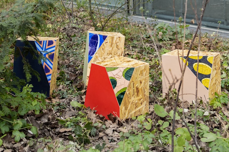AZ Factory Combines Leather, Wood and Mosaic Tiling for Limited-Edition Stools