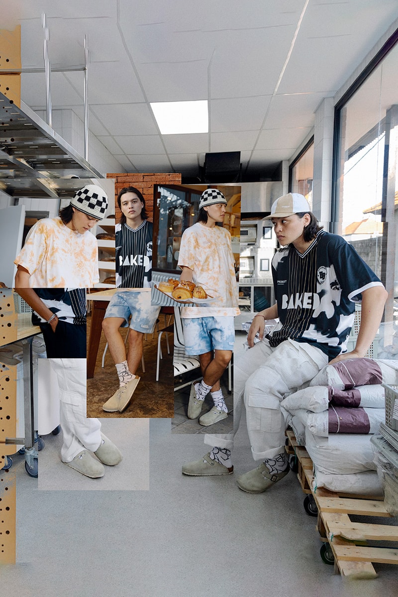 Hypebeast Indonesia and BAKED Apparel Capsule and Event jersey tie dye shirts shorts socks hat