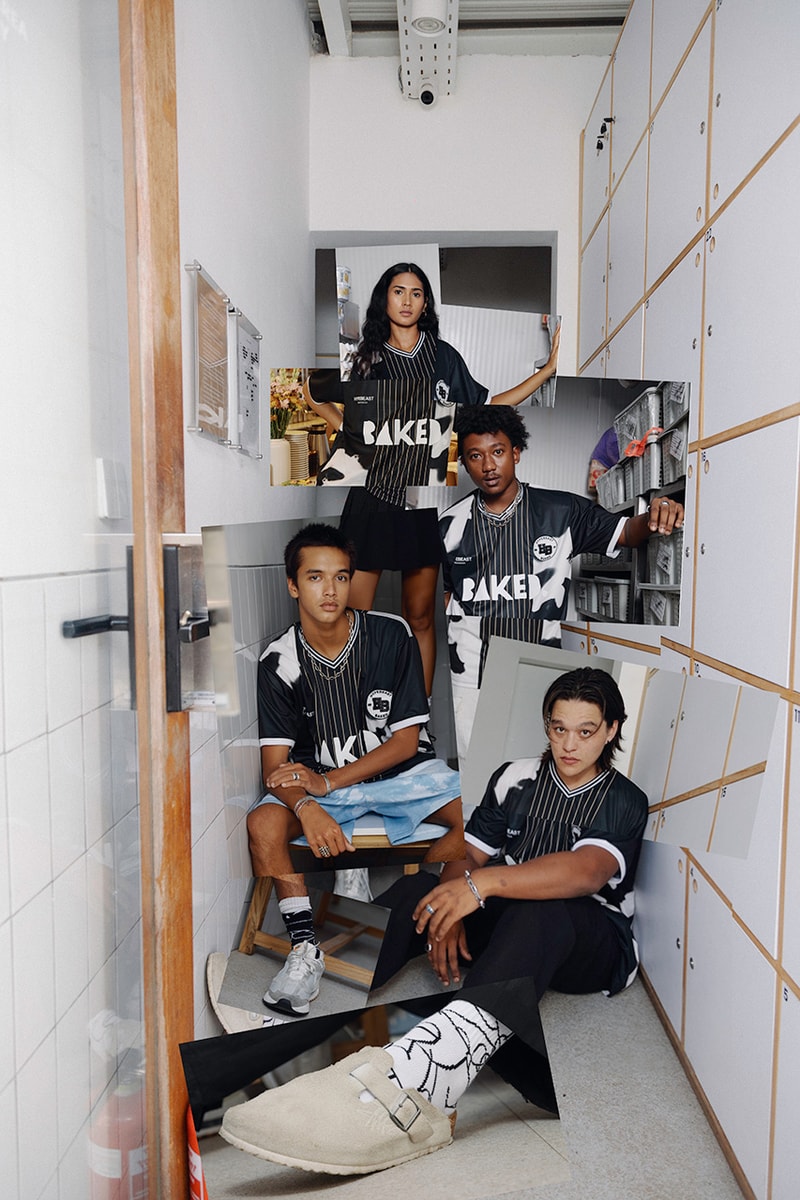 Hypebeast Indonesia and BAKED Apparel Capsule and Event jersey tie dye shirts shorts socks hat