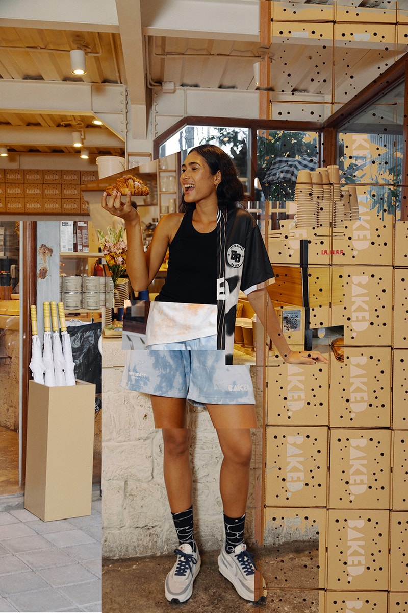 Hypebeast Indonesia and BAKED Apparel Capsule and Event jersey tie dye shirts shorts socks hat