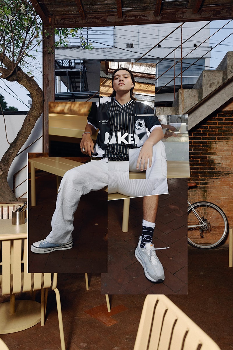 Hypebeast Indonesia and BAKED Apparel Capsule and Event jersey tie dye shirts shorts socks hat