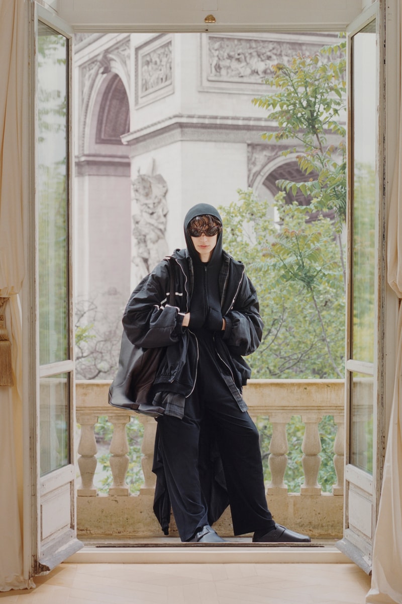 Balenciaga Spring 2024 Capital B Collection Demna Video Watch Stream Looks Vogue Runway Paris Mau Morgó BFRND Édith Piaf “Sous le Ciel de Paris”