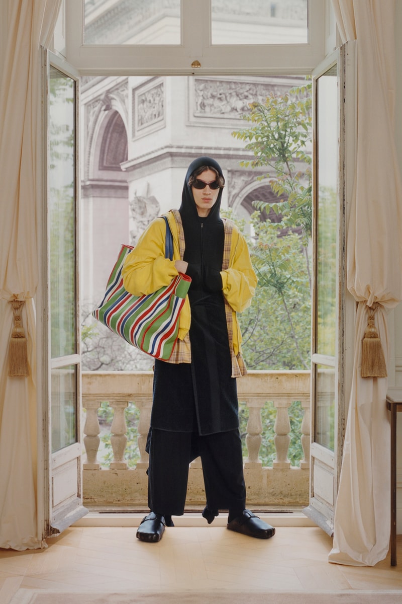 Balenciaga Spring 2024 Capital B Collection Demna Video Watch Stream Looks Vogue Runway Paris Mau Morgó BFRND Édith Piaf “Sous le Ciel de Paris”