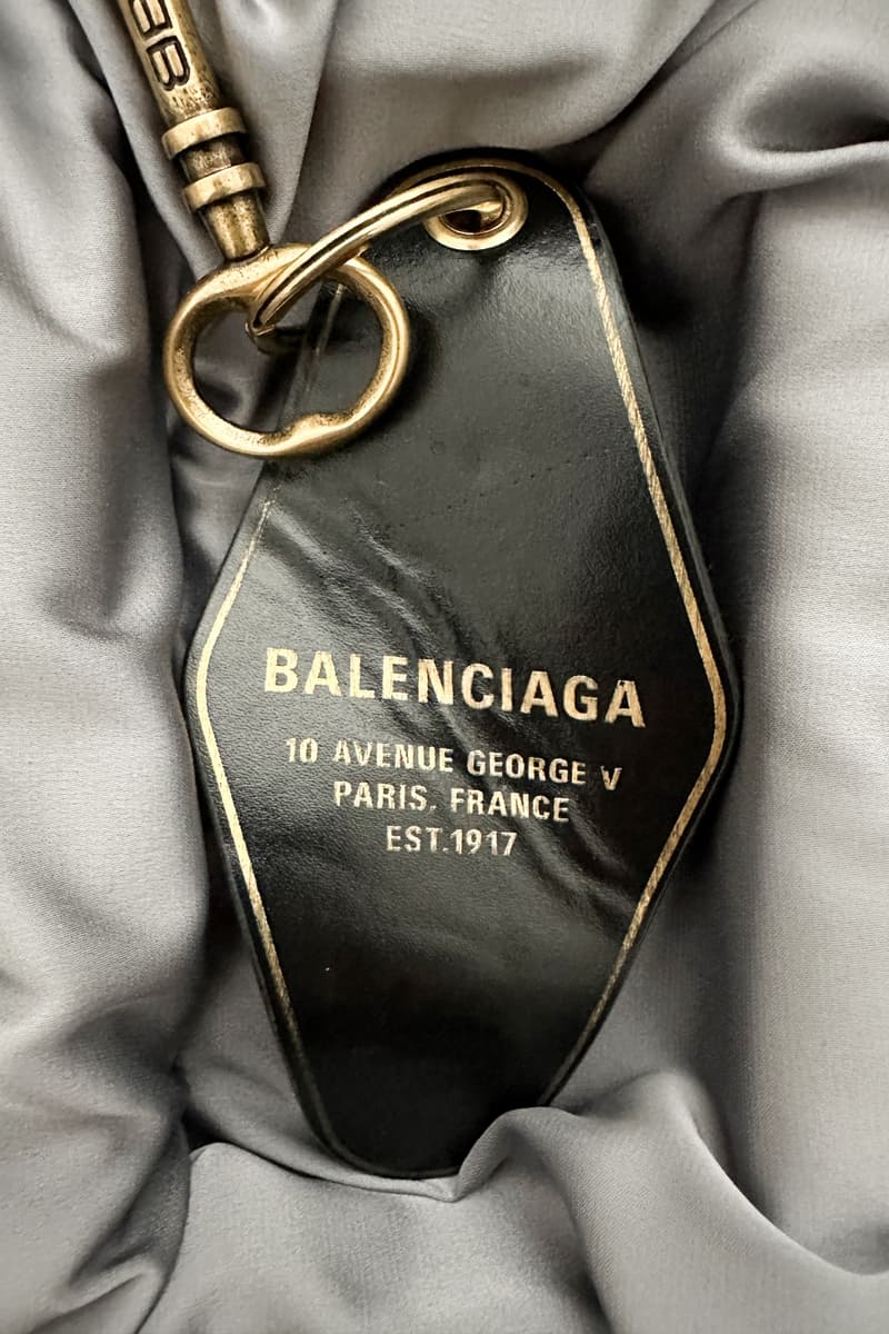 Balenciaga Spring 2024 Show Invite Invitation Key Keyring Leather Hotel Door Ring Gold Demna Digital 10 Avenue George V Paris France May 30