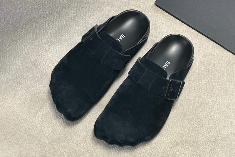 Черные воскресные сабо Balenciaga Birkenstock, коллекция весна 2024, черный первый образ, дата выпуска, информация цена