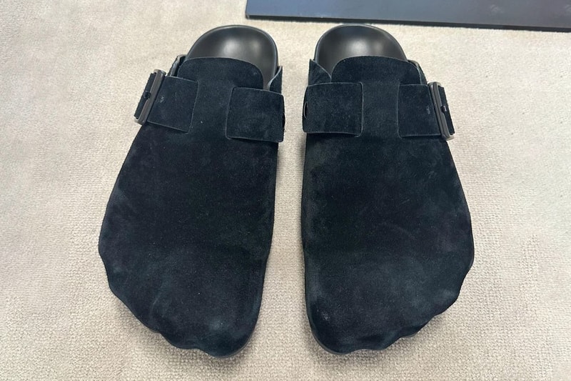 Черные воскресные сабо Balenciaga Birkenstock, коллекция весна 2024, черный первый образ, дата выпуска, информация цена