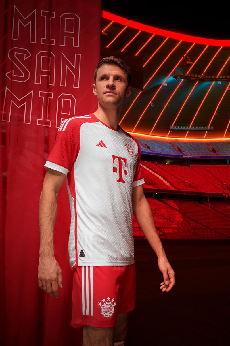 Bayen Munich 2023/24 Home Kit adidas Football Soccer Leroy Sane Bundesliga Borussia Dortmund Sports Champions League