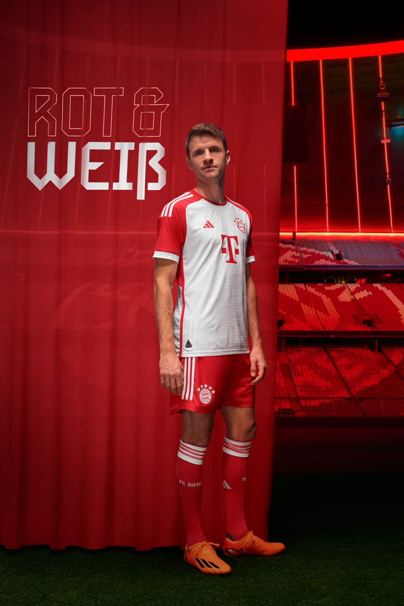 Bayen Munich 2023/24 Home Kit adidas Football Soccer Leroy Sane Bundesliga Borussia Dortmund Sports Champions League
