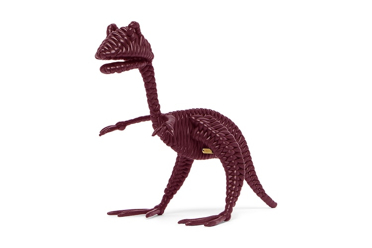 Bottega Veneta Crafts Snake and Dinosaur Sculptures In Its Signature Intreccio Weave Leather