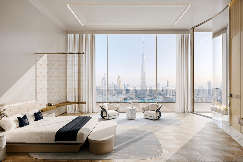 Bugatti Dubai Residences apartment flat Business Bay design interior cars