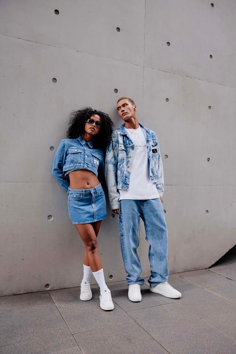 Calvin Klein Fall Denim Footwear Essentials Campaign