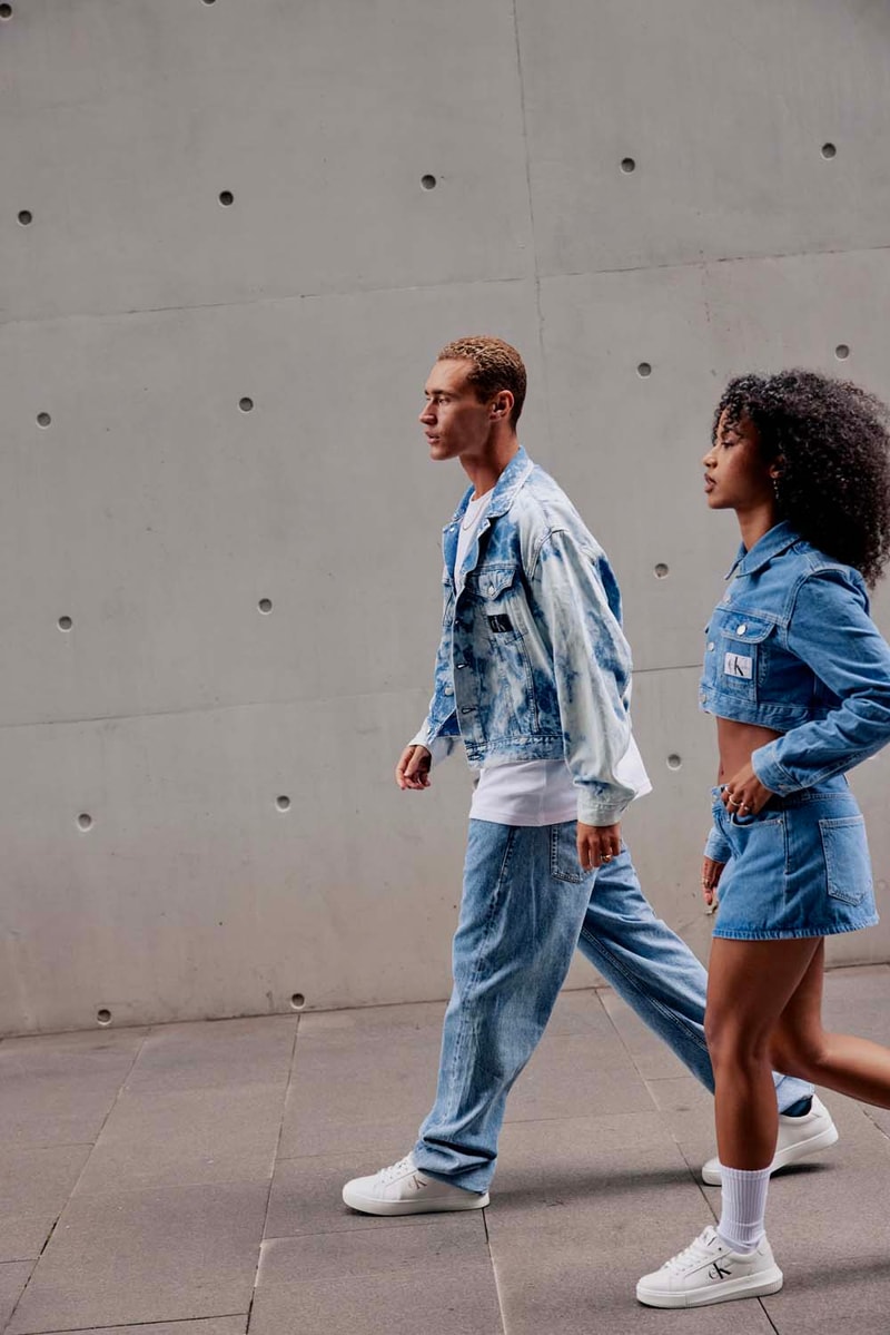 Calvin Klein Fall Denim Footwear Essentials Campaign