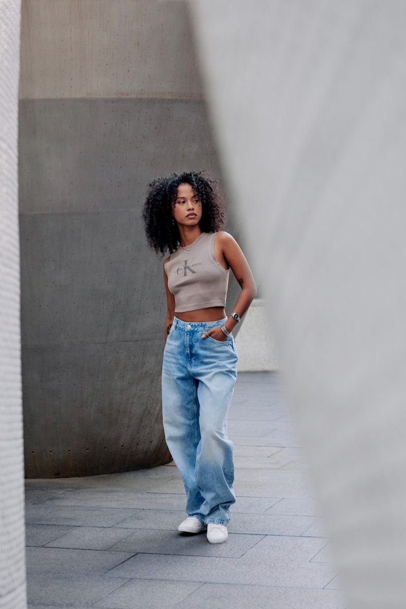 Calvin Klein Fall Denim Footwear Essentials Campaign