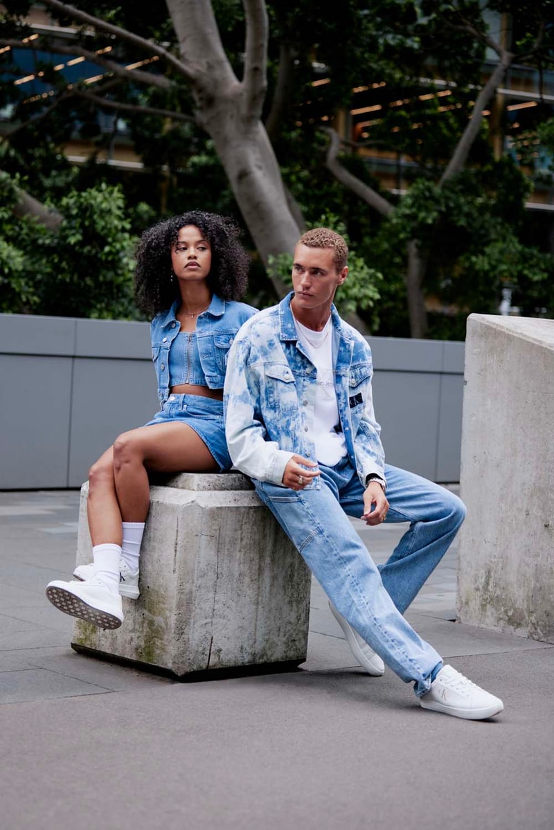 Calvin Klein Fall Denim Footwear Essentials Campaign