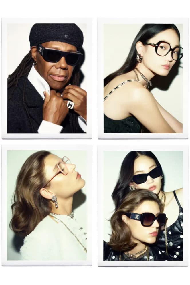 Chanel Eyewear Campaign 2023 Nile Rodgers Karim Sadli Vivienne Rohner HyunJi Shin Virginie Viard 