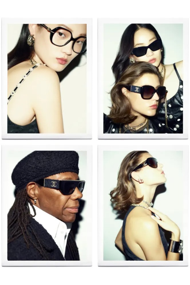 Chanel Eyewear Campaign 2023 Nile Rodgers Karim Sadli Vivienne Rohner HyunJi Shin Virginie Viard 
