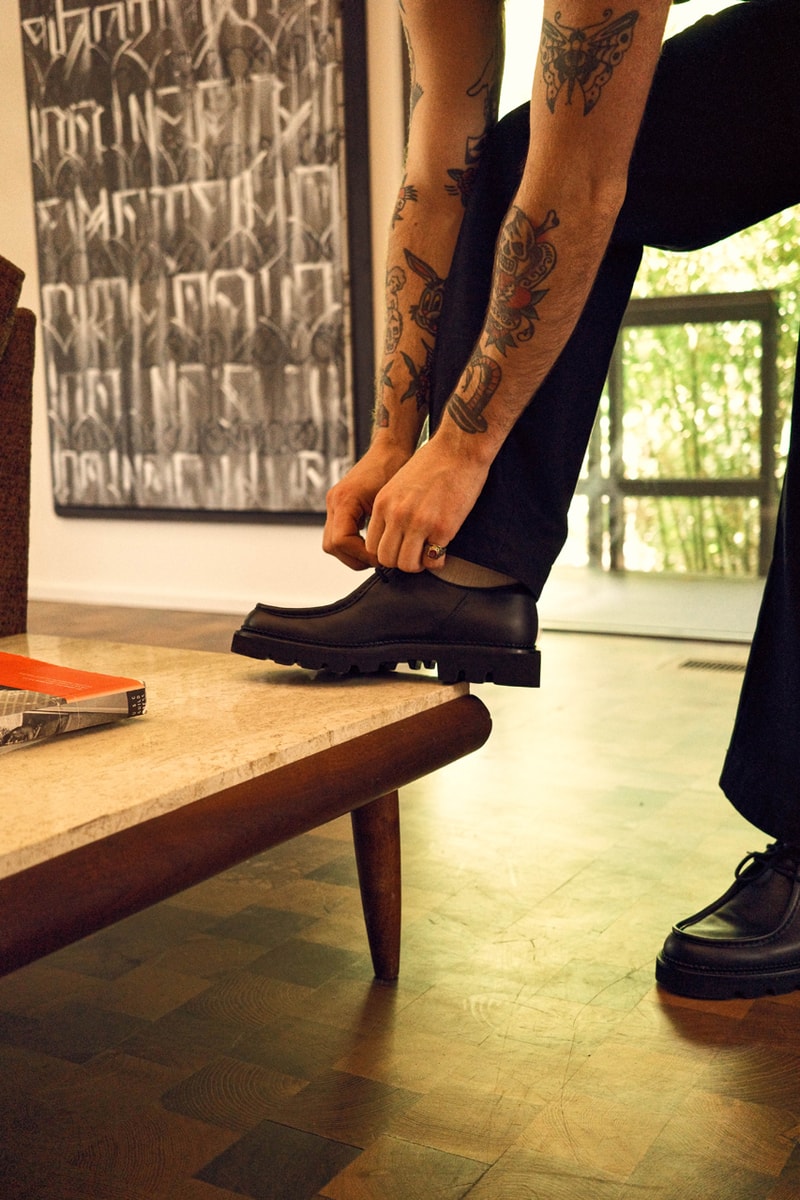 Collegium Pillar Moc-Toe Derby Nick Sisombath Release Information New Shoe Footwear Formal Silhouette Drops LA Emerging Brands