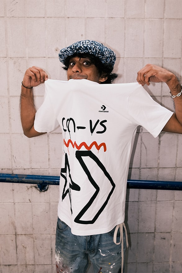 Navinder Nangla Converse City Tees uk London graffiti artist stylist design