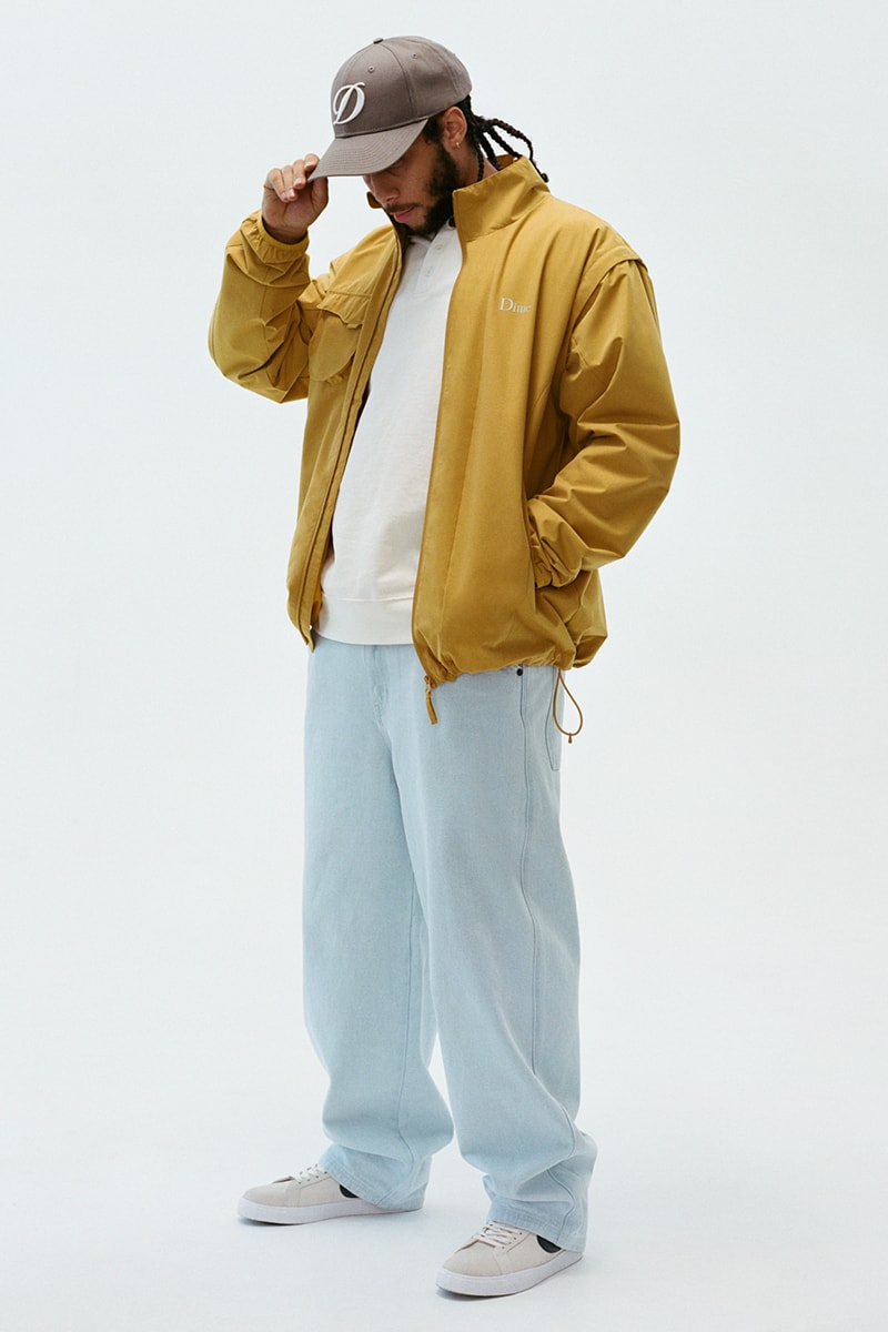 Dime Drops Comfort-Focused and Versatile Summer 2023 Collection lookbook windbreaker jackets jeans denim caps polo shirts football jersey bucket hat