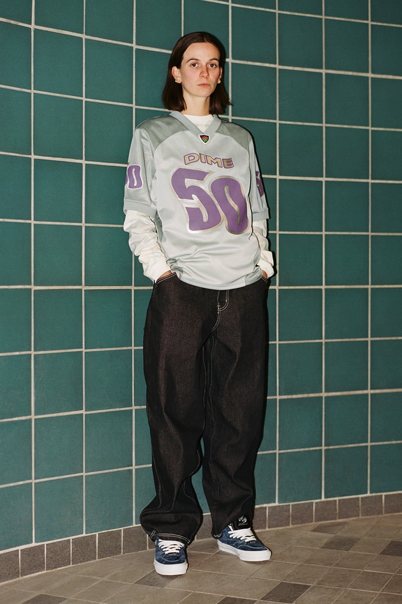 Dime Drops Comfort-Focused and Versatile Summer 2023 Collection lookbook windbreaker jackets jeans denim caps polo shirts football jersey bucket hat