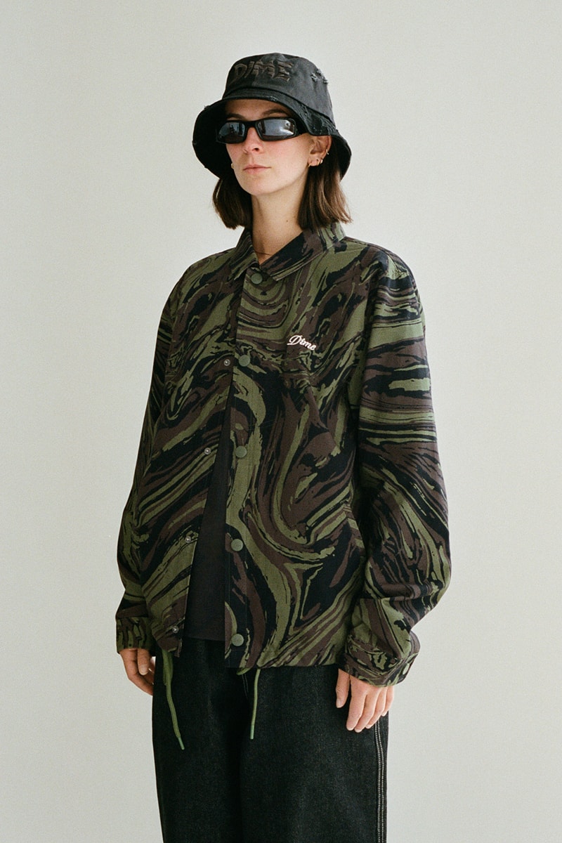 Dime Drops Comfort-Focused and Versatile Summer 2023 Collection lookbook windbreaker jackets jeans denim caps polo shirts football jersey bucket hat