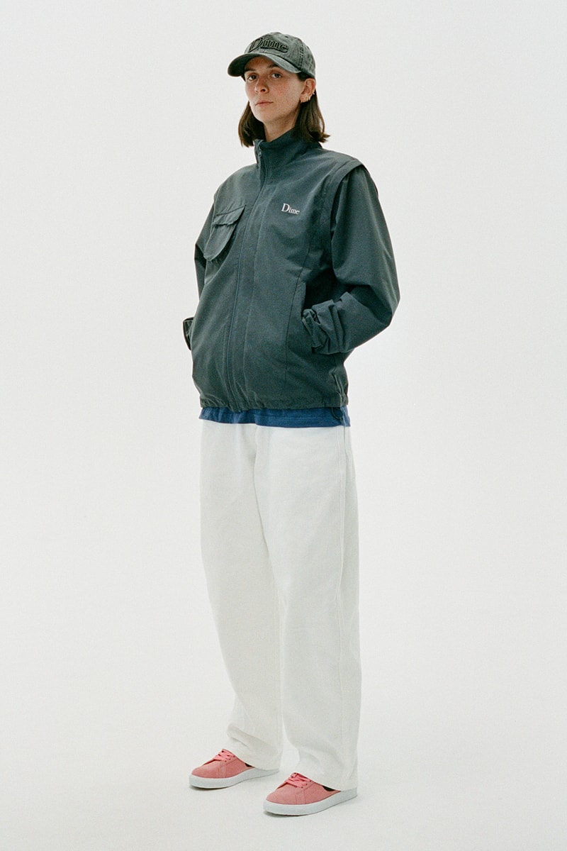 Dime Drops Comfort-Focused and Versatile Summer 2023 Collection lookbook windbreaker jackets jeans denim caps polo shirts football jersey bucket hat