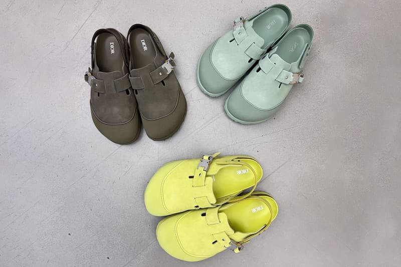 Dior Birkenstock V2 Yellow Brown Teal Release Date info store list buying guide photos price 