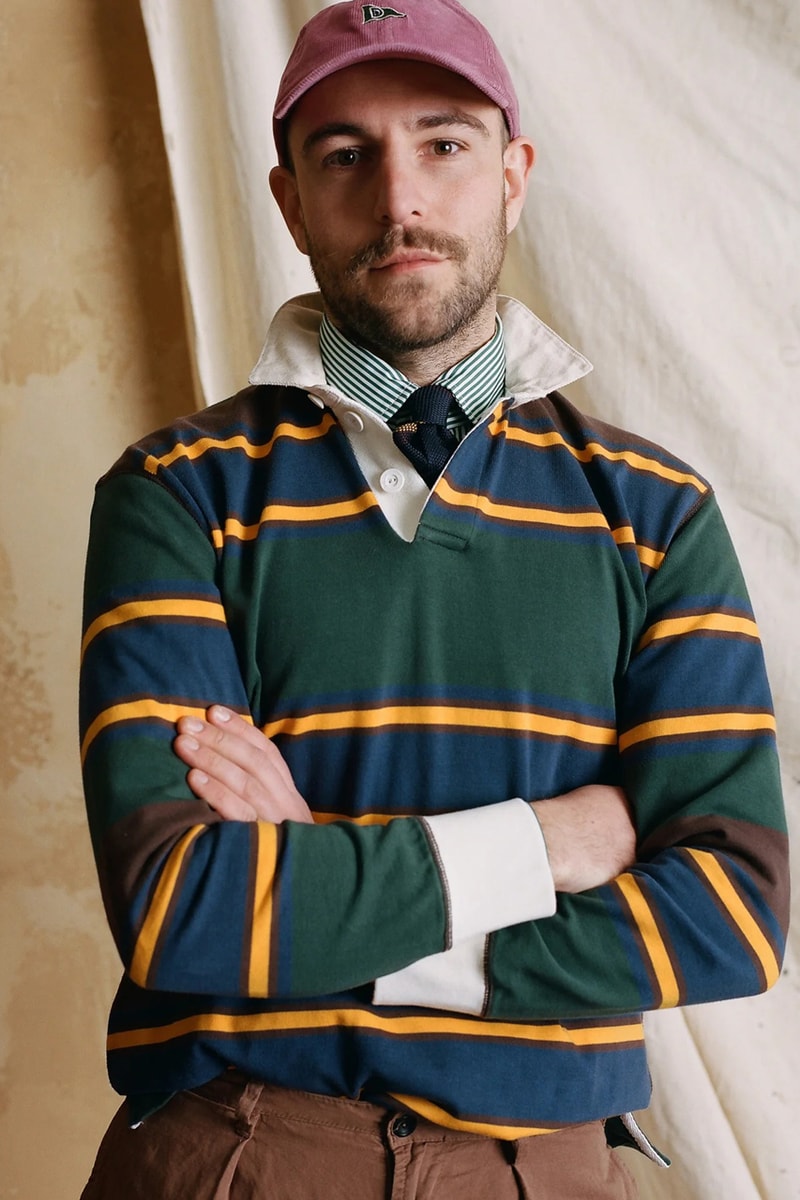 Drake's of London Spring 2023 Campaign Sebago Collaboration Japanese Denim Games Tailoring Surf Cagoule Indian Block Print Shirts