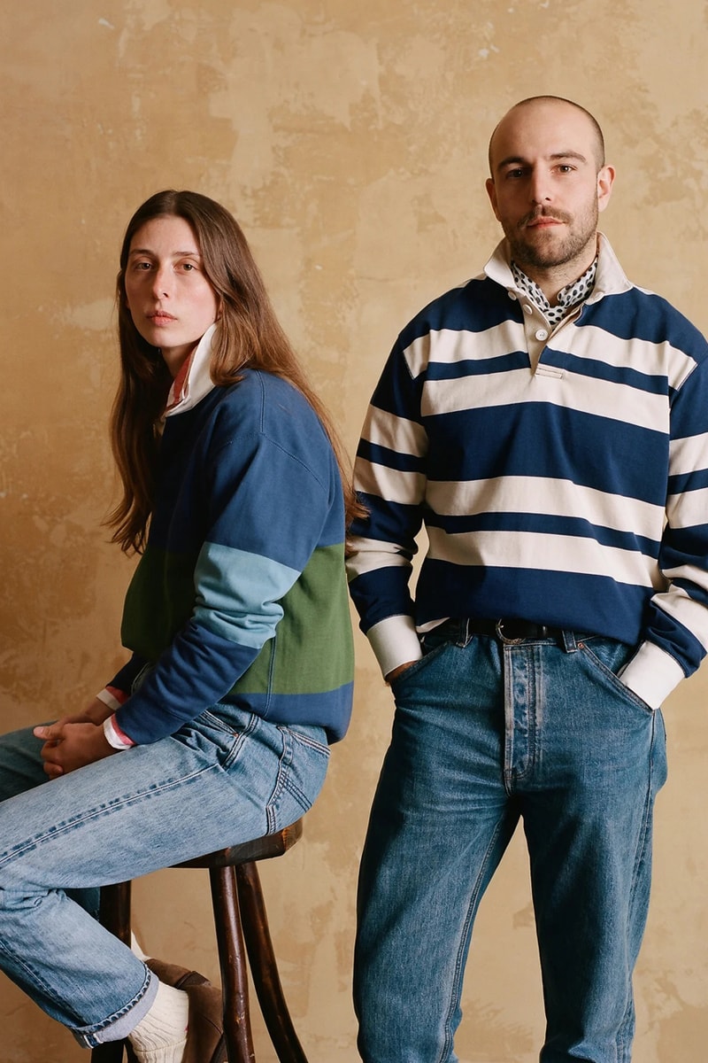 Drake's of London Spring 2023 Campaign Sebago Collaboration Japanese Denim Games Tailoring Surf Cagoule Indian Block Print Shirts