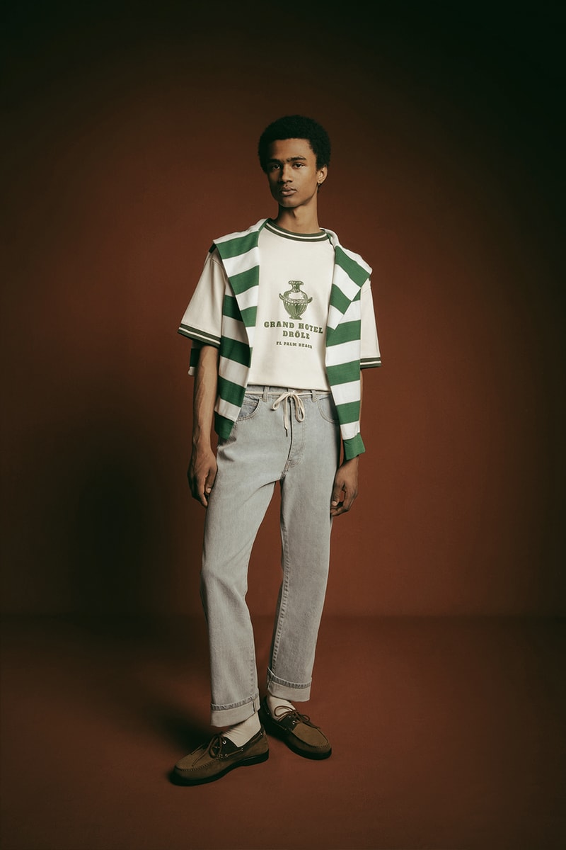 Drôle de Monsieur Releases Collaborative Collection With Gergei Erdei roman prints athleisure leisurewear menswear summer collection