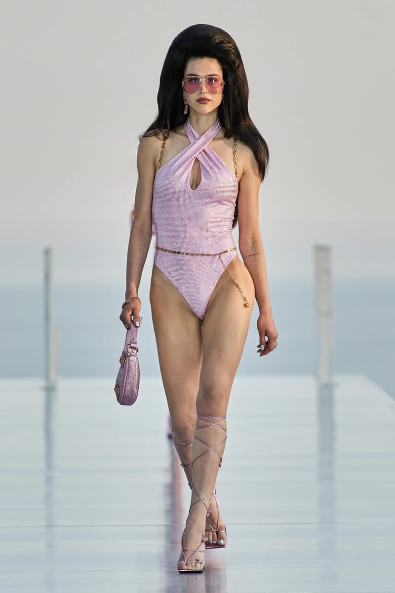 The Dua Lipa X Versace Pre-Fall 2023 Collection Is Nothing Short of Glamorous cannes france south of france donatella versace medusa la vacanza vacation glamor polka dots butterfly