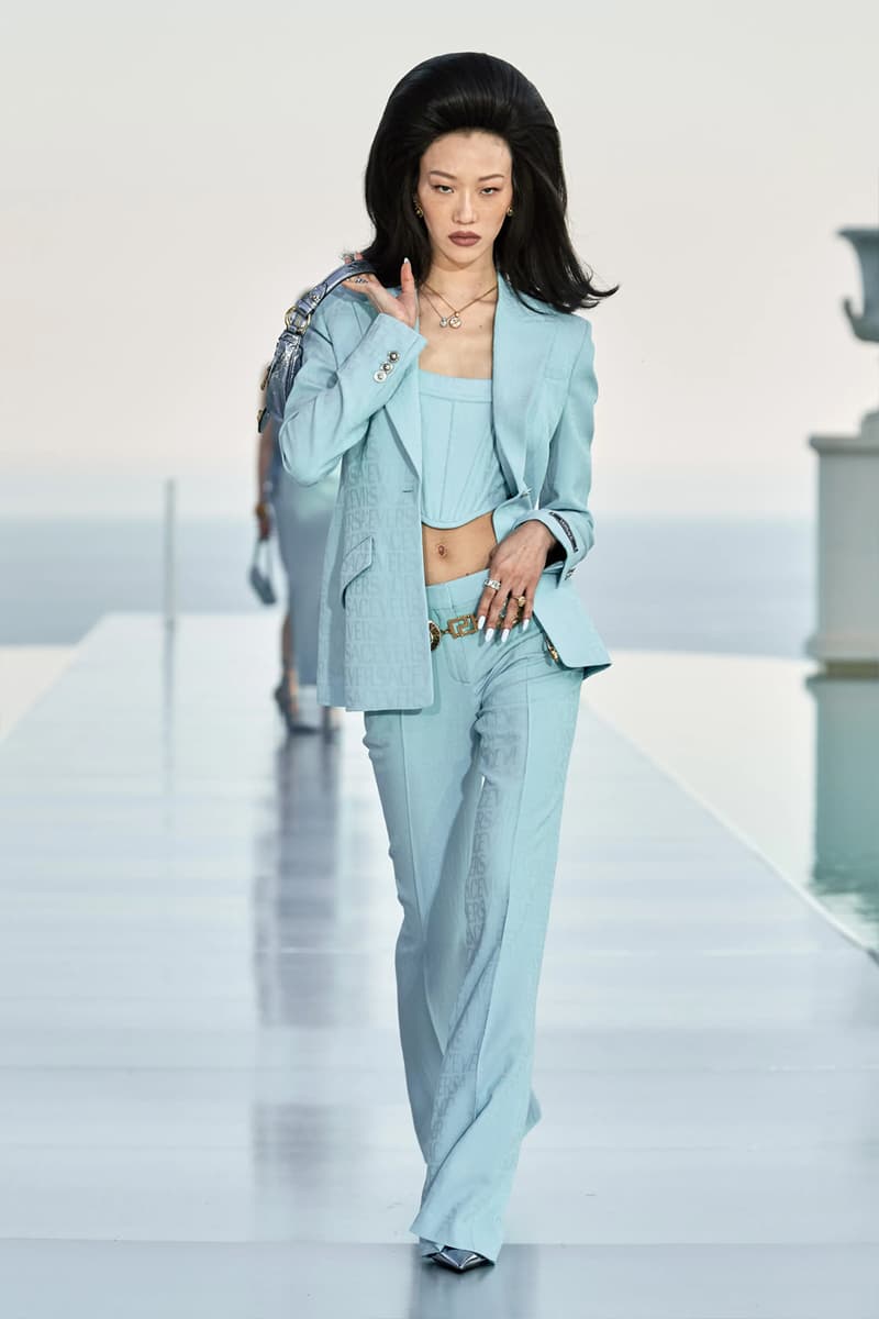 The Dua Lipa X Versace Pre-Fall 2023 Collection Is Nothing Short of Glamorous cannes france south of france donatella versace medusa la vacanza vacation glamor polka dots butterfly