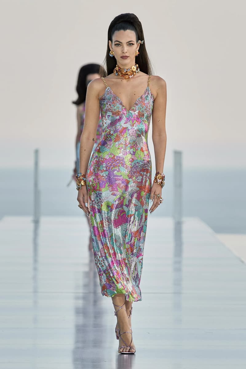 The Dua Lipa X Versace Pre-Fall 2023 Collection Is Nothing Short of Glamorous cannes france south of france donatella versace medusa la vacanza vacation glamor polka dots butterfly