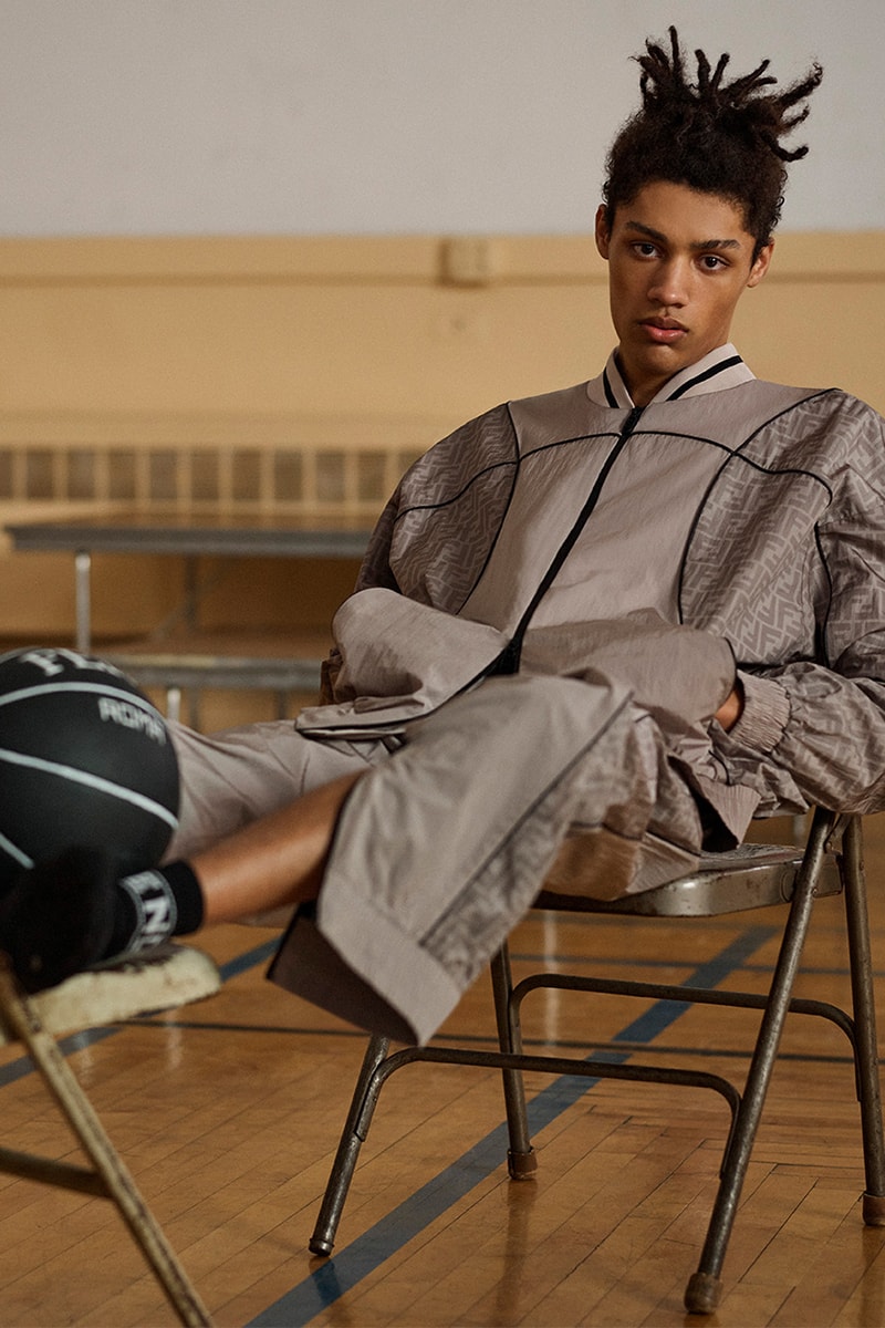 Fendi Launches an Active Basketball Capsule for Summer 2023 sports atheltics jersey basketball shoes runners sweat bands roma rome luxury fashion italian