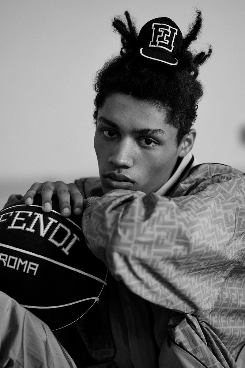 Fendi Launches an Active Basketball Capsule for Summer 2023 sports atheltics jersey basketball shoes runners sweat bands roma rome luxury fashion italian