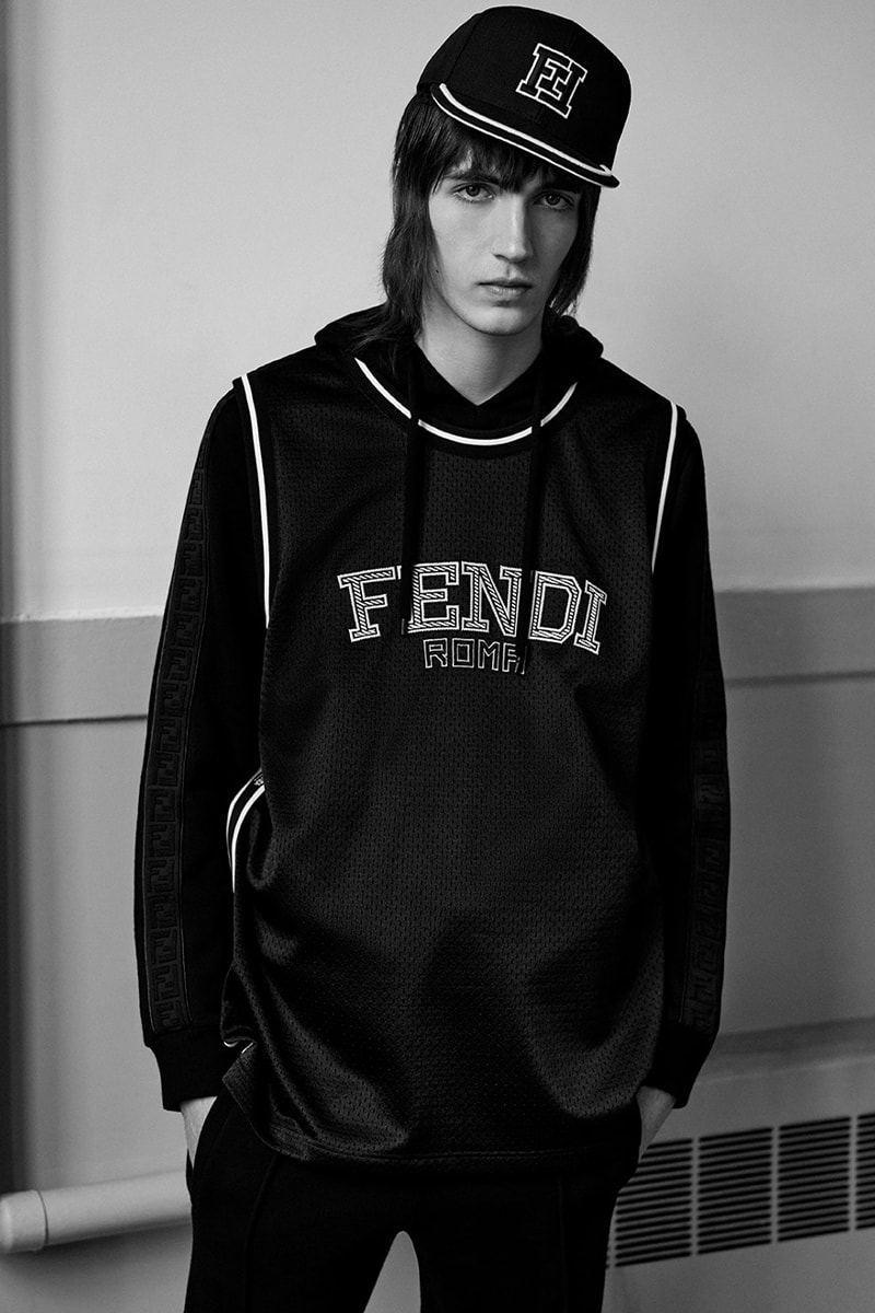 Fendi Launches an Active Basketball Capsule for Summer 2023 sports atheltics jersey basketball shoes runners sweat bands roma rome luxury fashion italian