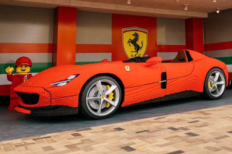 Full-Sized LEGO® Ferrari Monza SP1 Unveiled at LEGOLAND