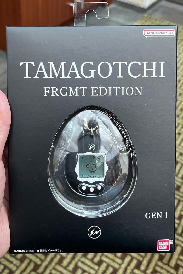 Hiroshi Fujiwara frgmt edition tamagotchi bandai release info black thunderbold fragment design