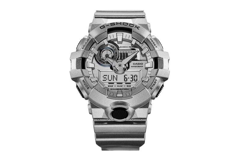 GA2100FF-8A | Retro Futuristic Metallic Silver Men’s Watch by G-SHOCK |  CASIO