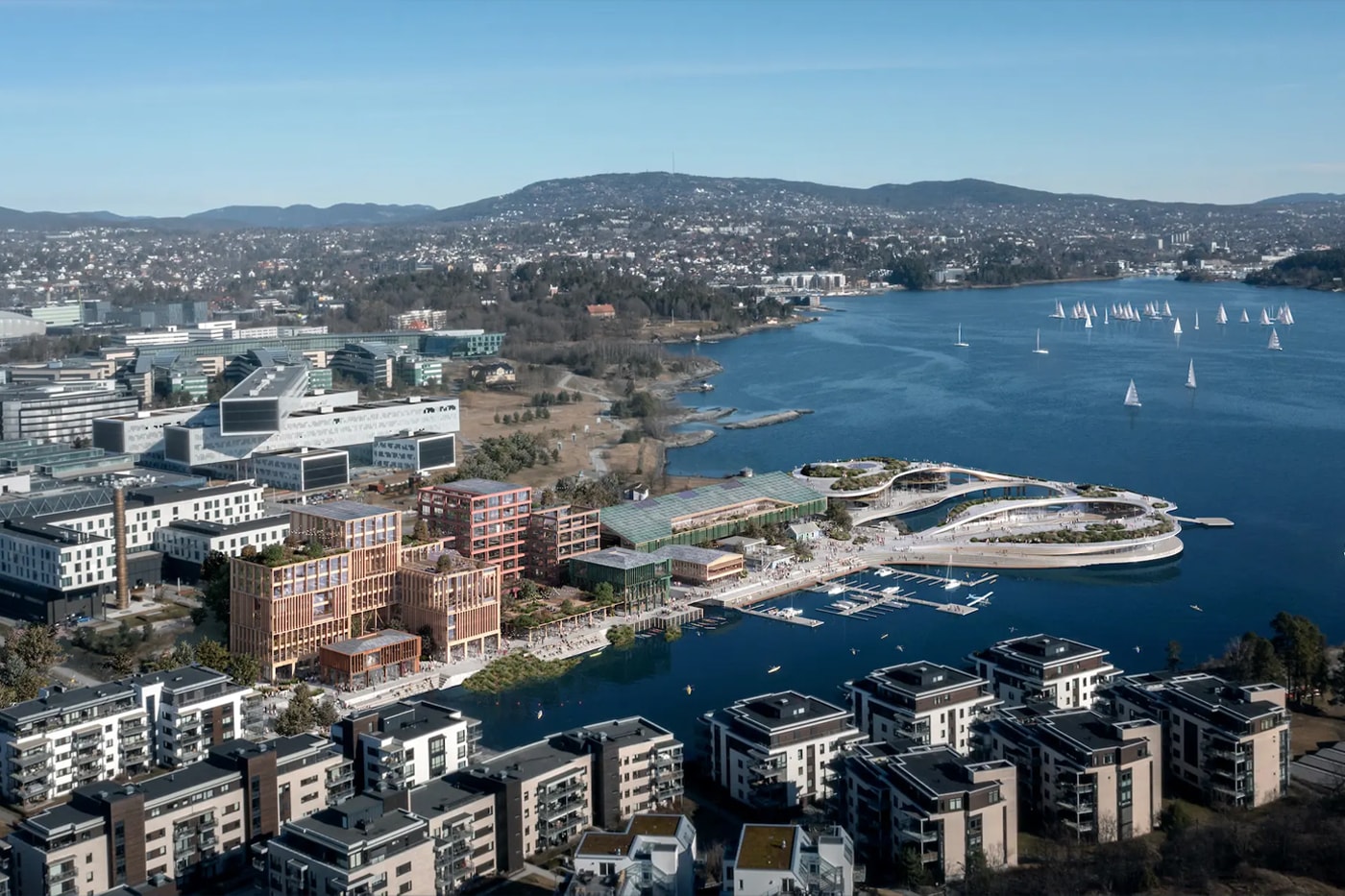 Fjordarium to Offer Underwater Views of Marine Life on Oslo Waterfront Haptic Architects Oslo Works Fornebu Brygge AS BOGL NIVA info 